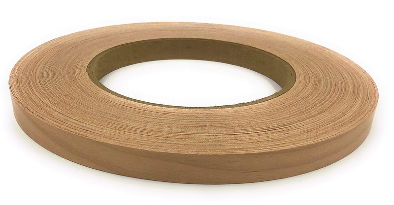 Edge Supply Alder 3/4 inch X 250 ft Roll, Wood Veneer Edge Banding Pre glued, Iron on with Hot Melt Adhesive, Flexible Wood Tape Sanded to Perfection. Easy Application, Made in USA