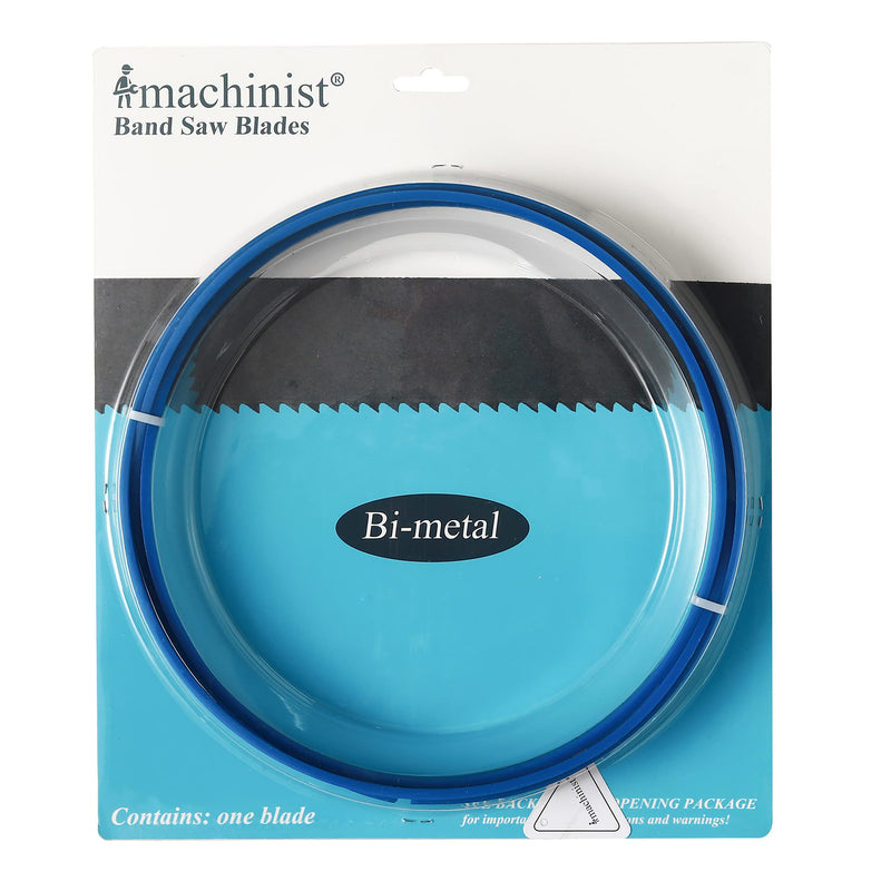Imachinist S981214 Band Saw Blades Cutting Soft Ferrous Metal 98" X 1/2" X 14tpi M42 Bi-Metal
