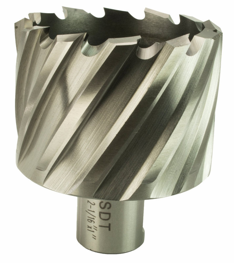 Steel Dragon Tools 2-1/16" x 1" High Speed Steel Annular Cutter with 3/4" Weldon Shank