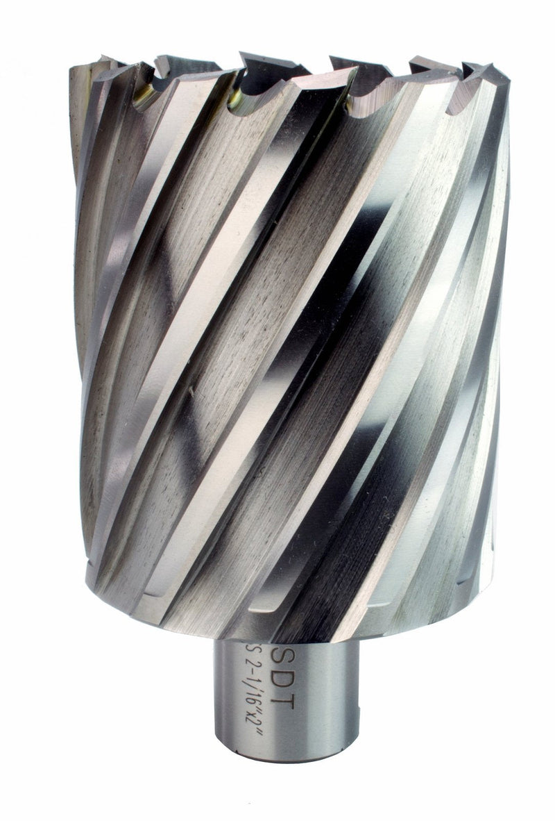 Steel Dragon Tools 2-1/16" x 2" High Speed Steel Annular Cutter with 3/4" Weldon Shank