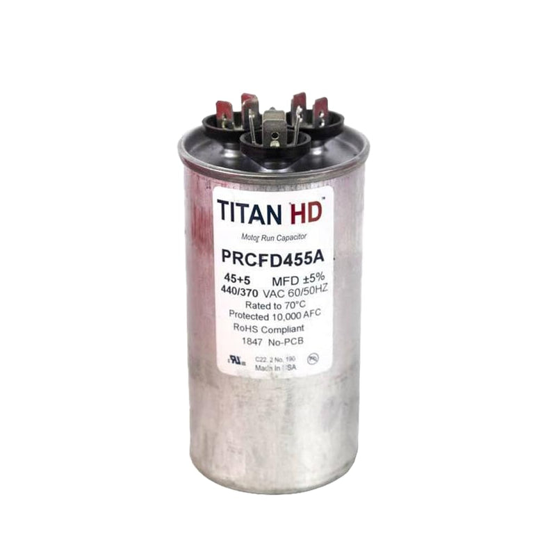Titan HD 45+5MFD, 440/370V, Round Capacitor