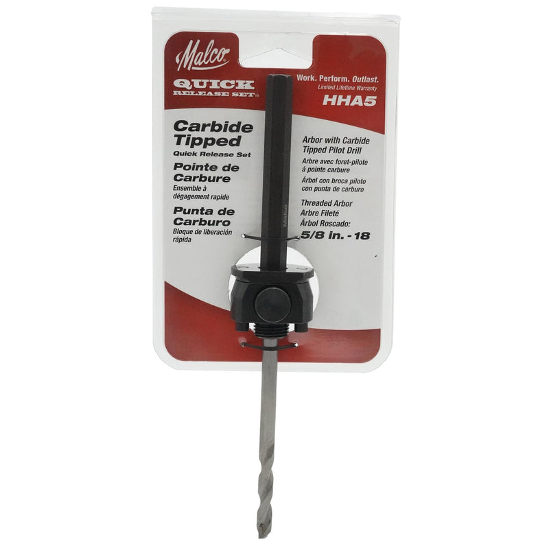 Malco HHA5 Arbor and Pilot Drill Set
