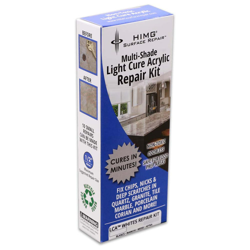 White Tones - Quartz Countertop Repair Kit White - Quartz, Marble, Granite, Acrylic, Porcelain Countertop Chip Repair Kit - White Quartz Chip Repair Kit - HIMG Surface Repair - NewNest Australia