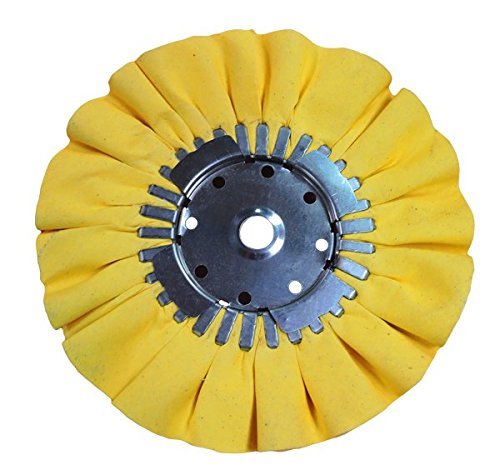 Renegade Products Buffing Wheel 10" Dia X 5/8 Arbor 16 Ply Yellow Treat for Polishing Aluminum and Stainless