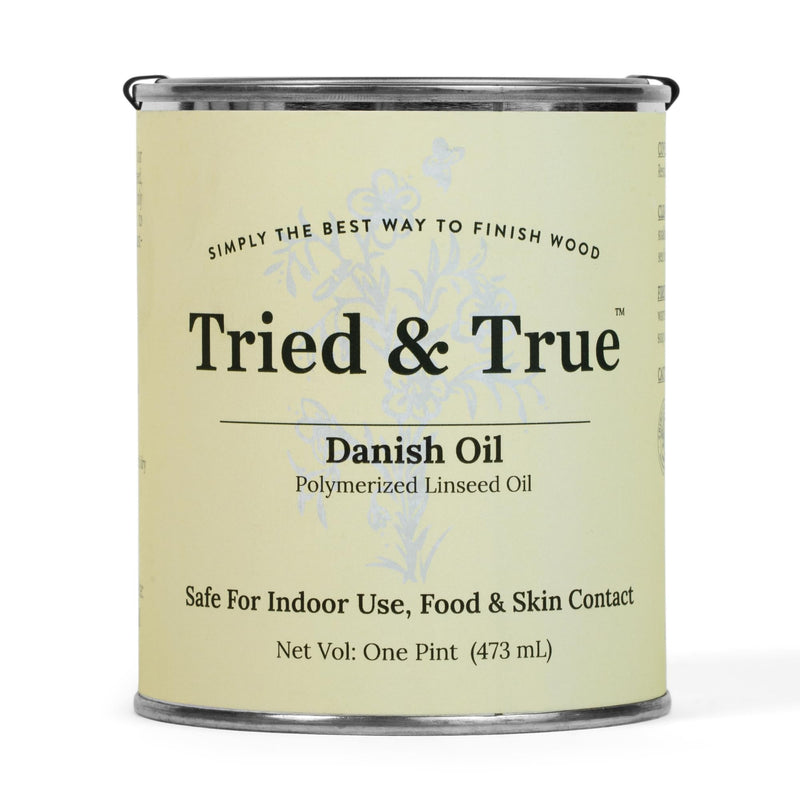 Tried & True Danish Oil, Pure Polymerized Linseed Oil Wood Finish, Pint