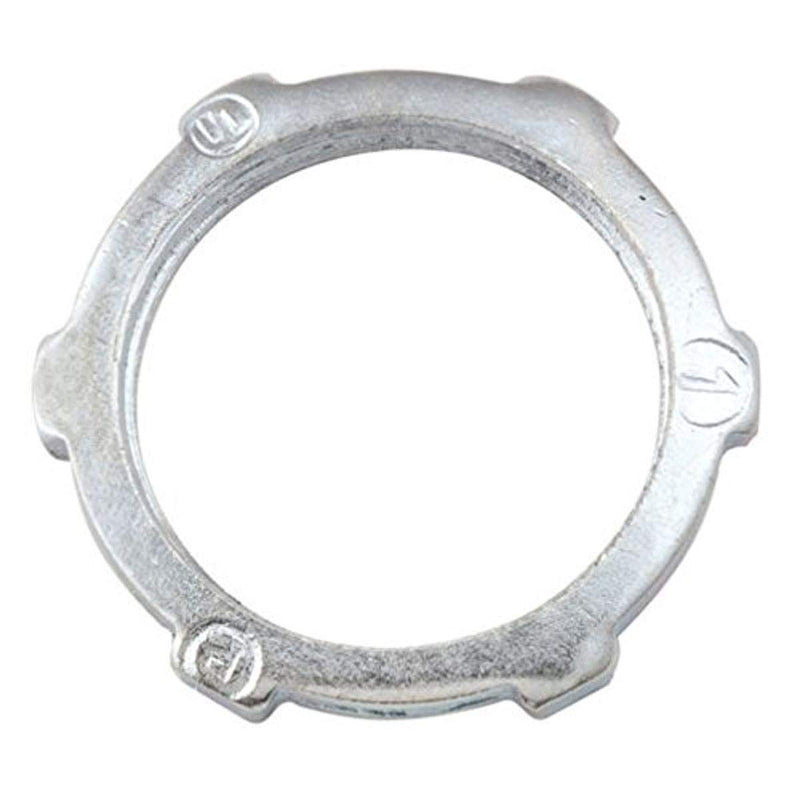 RACO 1004 Locknut for Rigid/IMC Conduit, 1" Trade Size, Steel (Pack of 100)