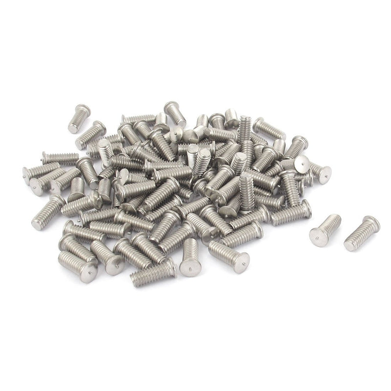 uxcell® M4x10mm 304 Stainless Steel Welding Stud Machinery Screws 100Pcs