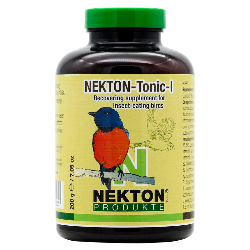 Nekton Tonic-I for Insect-Eating Birds 200Gm (7.05oz), Pale Yellow 200gm/ 7oz. - PawsPlanet Australia