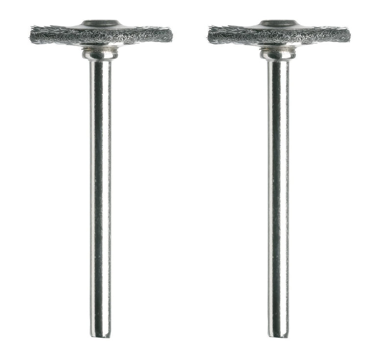 Dremel 428-02 Carbon Steel Brushes (2 Pack), 3/4" Diameter 2-Piece Carbon Steel Brush 3/4"