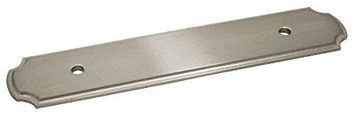 10 Pack - Cosmas B-112-96SN Satin Nickel Cabinet Hardware Handle Pull Backplate/Back Plate - 3-3/4" Inch (96mm) Hole Centers