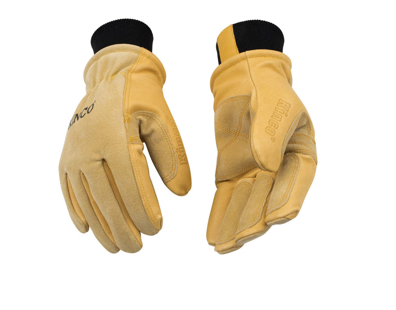 Kinco, KIN-901-XL, Men's Pigskin Leather Ski Glove, HeatKeep Thermal Lining, Draylon Thread, X-Large, Golden X-Large (Pack of 1)