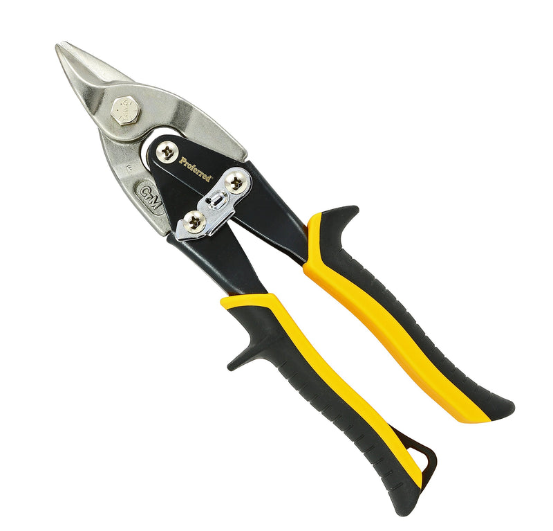 Proferred T02004 Aviation Snips, TPR Grip, Notch Cut, Yellow/Black