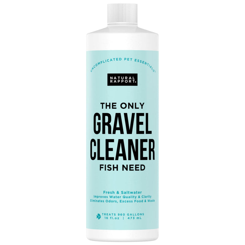 Aquarium Gravel Cleaner - Naturally Maintain a Healthier Tank, Reducing Fish Waste and Toxins (16 fl oz) 16 Fl Oz (Pack of 1)