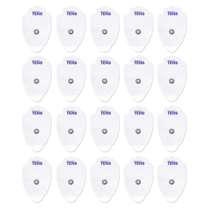 TENS Electrodes, Premium Quality Large Replacement Pads for TENS Units, Snap TENS Unit Electrodes, Discount TENS Brand (10 Pair (20 Electrodes)) 10 Pair (Pack of 1)