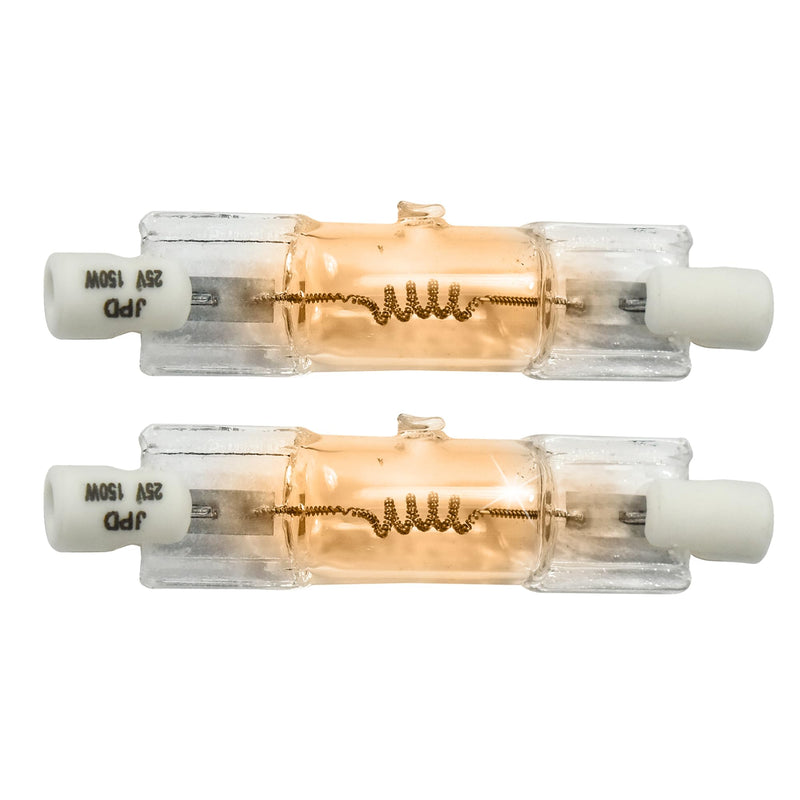 HQRP 2-Pack Bulb 150W 25V Dental Halogen Lamp for Pelton & Crane 006681 3321879 017133 98-0775 150T4Q/CL25V JPD25V-150WG1 fits LF+ LF-3 LF-2 LF1 LF 2470 Light Fantastic 1 I 2 II 3 III 6520000000158 2 Pack