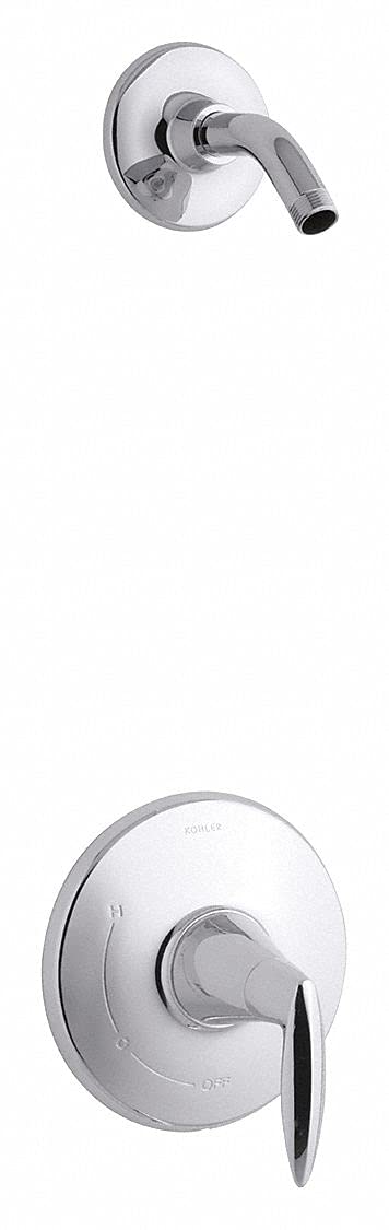 Kohler TLS45106-4-CP Alteo Rite-Temp Shower Valve Trim with Lever Handle, Less Showerhead Polished Chrome