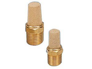 PneumaticPlus BM Series Sintered Bronze Exhaust Muffler (1/8" NPT) 1/8" NPT
