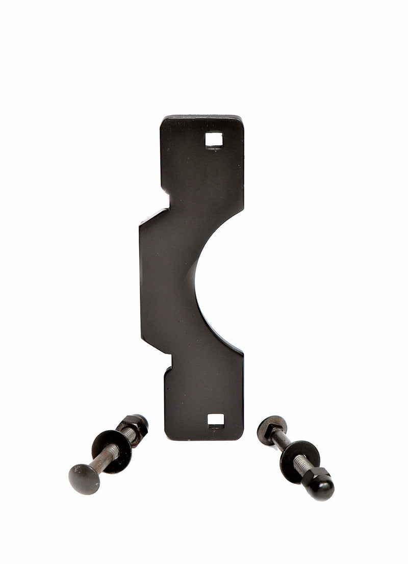 Steel Latch Guard Plate for Outswinging Doors | Electric Strike Door Guard | Low Profile Latch Shield | Anti Pry Door Security | Oil Rubbed Bronze Duranodic