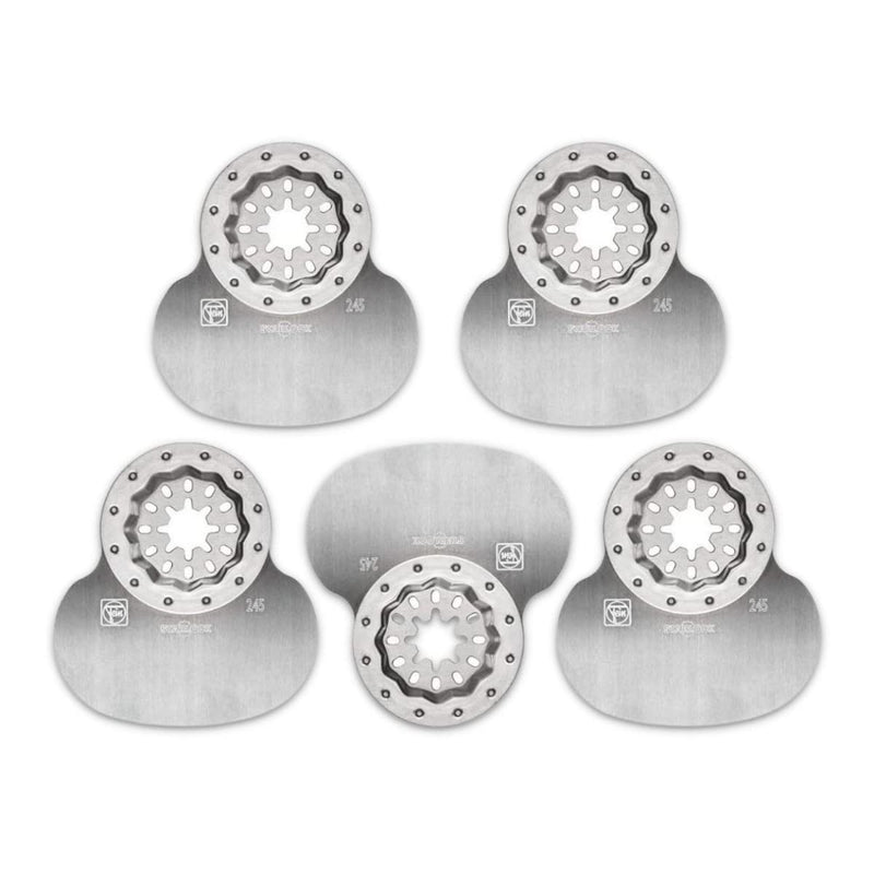 Fein Starlock Cutter Blade for Precision Cutting on Silicone and Soft Glazing Compound - Smooth, Clean Cuts on MultiMaster Tools, Mushroom Shape, 5-Pack - 63903245230