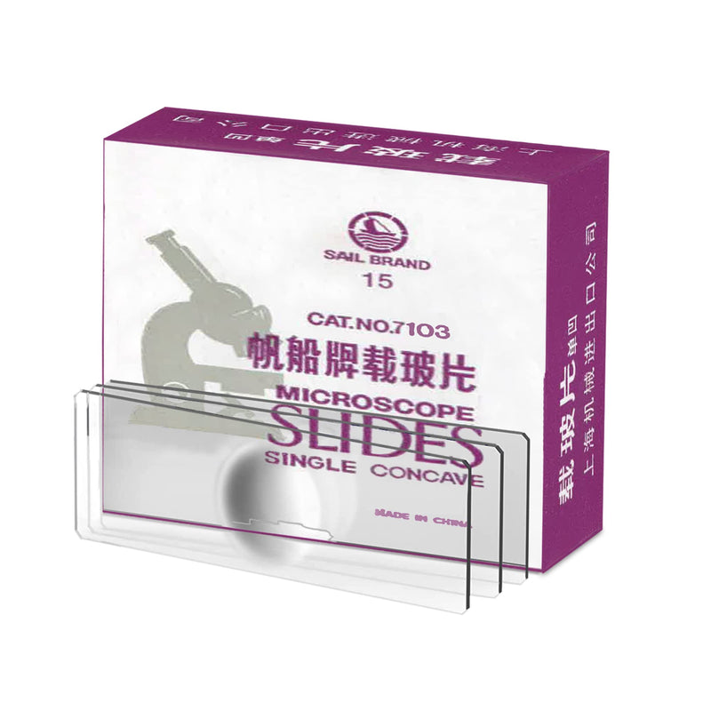 VSP103 72 Pcs Single Concave Microscope Slides