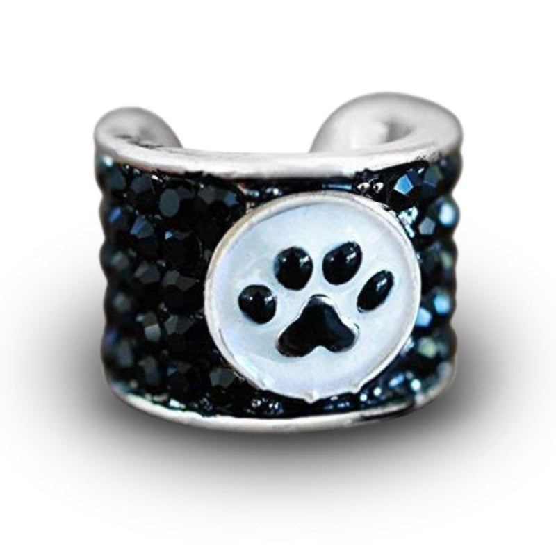 charMED Crystal Stethoscope Charm, Pawprint 1 Count (Pack of 1) 106 - Pawprint