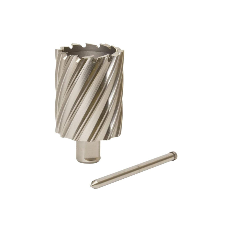 Slugger by Fein HSS Annular Cutter with Pilot Pin, 13/16" Dia, 2" Depth | 3/4" Straight Shank, Enhanced Cutting Geometry for Precision Drilling, High-Durability Steel, 63134206042