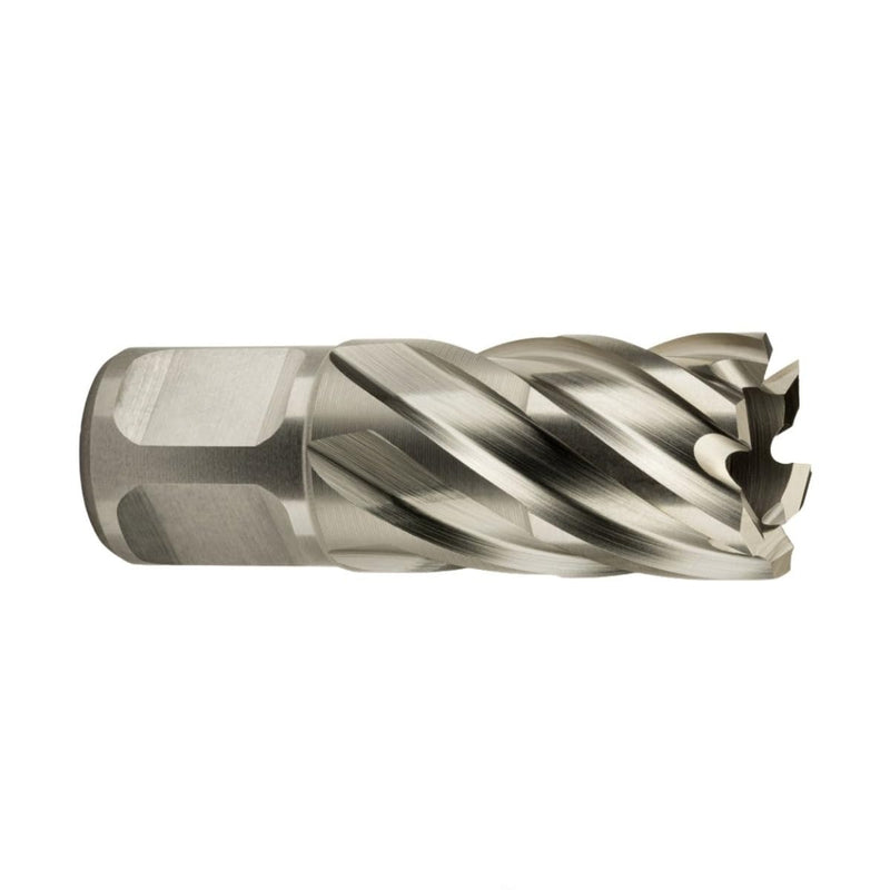 Slugger by Fein HSS Annular Cutter with Pilot Pin, 7/8" Dia, 1" Depth | 3/4" Straight Shank, Enhanced Cutting Geometry for Precision Drilling, High-Durability Steel, 63134222041