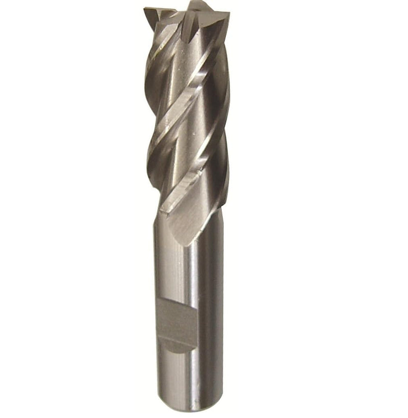 Drill America - BRCF330 11/16" X 5/8" High Speed Steel 4 Flute Single End End Mill, BRC Series
