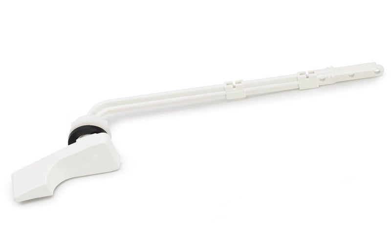 Qualihome Toilet Tank Flush Lever Replacement for American Standard (White, Straight Arm) White, Straight Arm