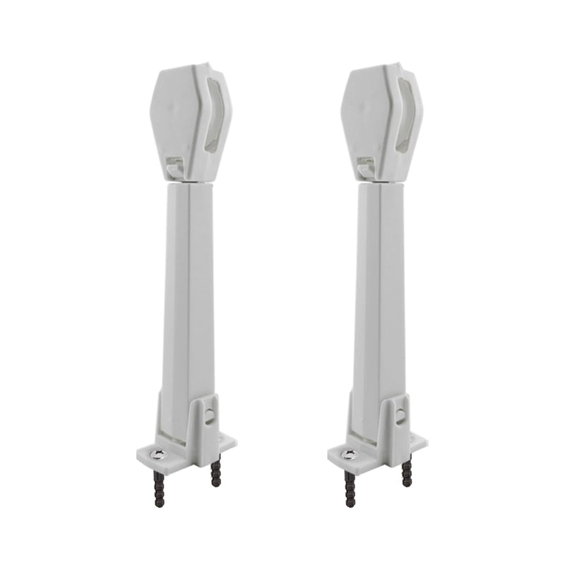 Amazing Drapery Hardware Spring Loaded Cord Tensioner for Cord Loops - Off White, Wall or Floor Mount - 2 Pack with Screws