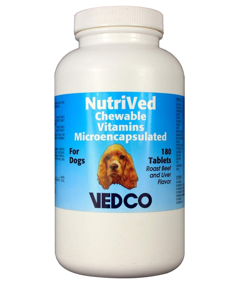 Vedco NutriVed Chewable Vitamins for Dogs 180 Tablets - PawsPlanet Australia
