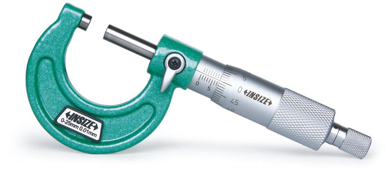 INSIZE 3203-25A Outside Micrometer, 0 mm -25 mm, Graduation 0.01 mm
