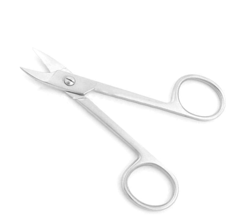 OdontoMed2011 NEW CROWN SCISSOR CURVED DENTAL LAB INSTRUMENTS STAINLESS STEEL