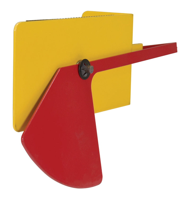 Vestil FRK-LVL Steel Fork Truck Level 9-1/4 in. x 2-5/8 in. x 5-1/16 in. Yellow/Red