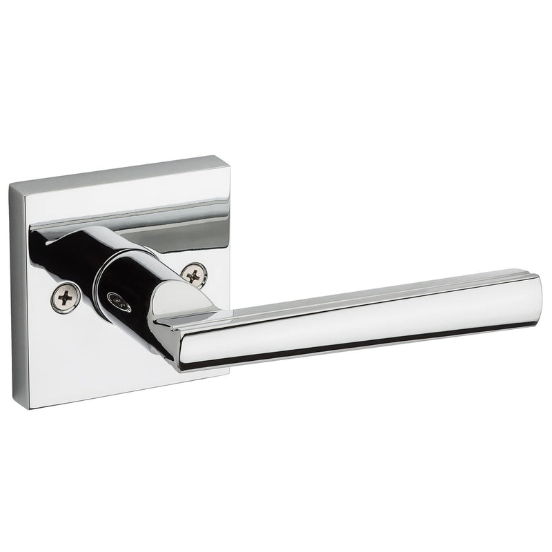 Kwikset Montreal Dummy Door Handle, Single Sided Lever for Closets, French Double Doors, and Pantry, Polished Chrome Non-Turning Reversible Interior Push/Pull Lever 1 Count (Pack of 1)