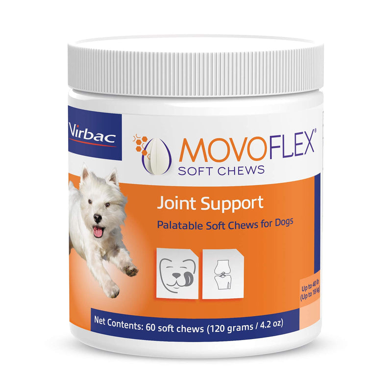 MOVOFLEX Joint Support Soft Chews for Small, Medium and Large Dogs 1 Pack (60 count) - PawsPlanet Australia