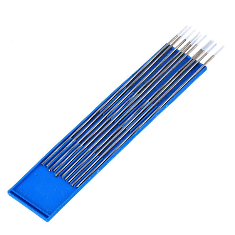 10pcs 0.8% Zirconiated 1.6 x 150mm 1/16" x 6" WZ8 White TIG Welding Tungsten Electrode 150 x 1.6mm/5.91 x 0.06"(L x Dia)