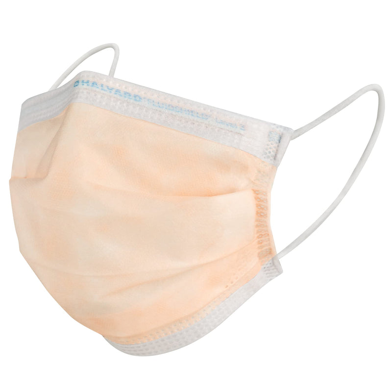 HALYARD FLUIDSHIELD level 3 Disposable Procedure Mask w/SO SOFT Lining/Earloops Orange 1 Count (Pack of 40)