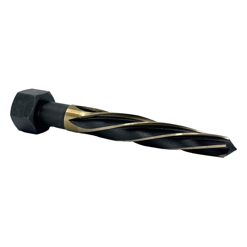 Drill America 11/16" Hex Shank Black and Gold Bridge/Construction Reamer, KFD Series 11/16" Bridge Reamer