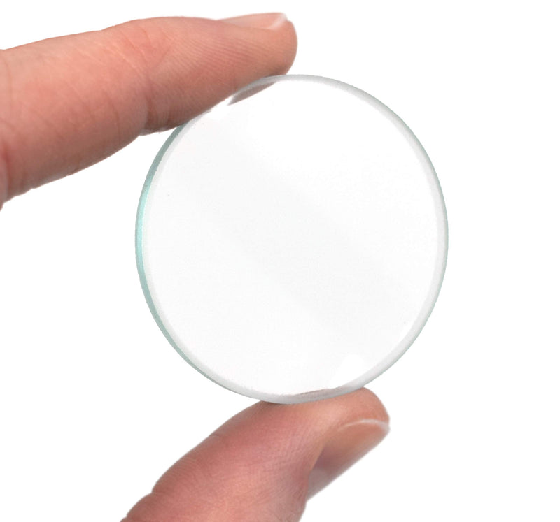 EISCO Double Convex Lens, 100mm Focal Length, 1.5" (38mm) Diameter - Spherical, Optically Worked Glass Lens Ground Edges, Polished Great for Physics Classrooms- Eisco Labs