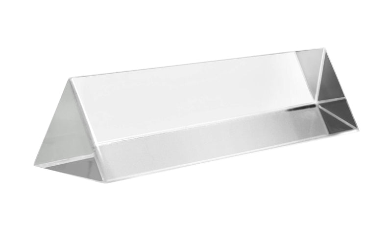 EISCO Equilateral Prism, 4" (100mm) Length, 1" (25mm) Faces - Triangular - Polished Acrylic - Excellent for Physics, Light Refraction & Wavelength Experiments, Photography