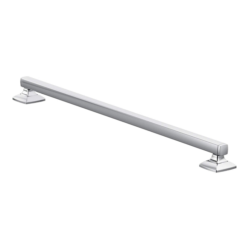 Moen YG5118BN Bathroom Safety 18-Inch Stainless Steel Transitional Bathroom Grab Bar, Brushed Nickel