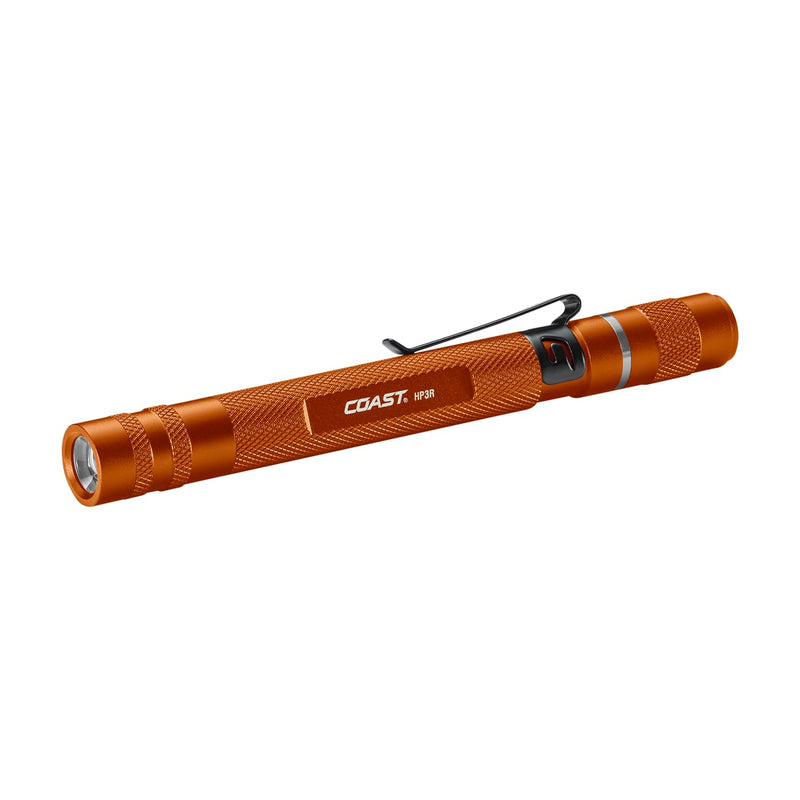 Coast® HP3R 385 Lumen Rechargeable LED Penlight with Twist Focus™, Orange