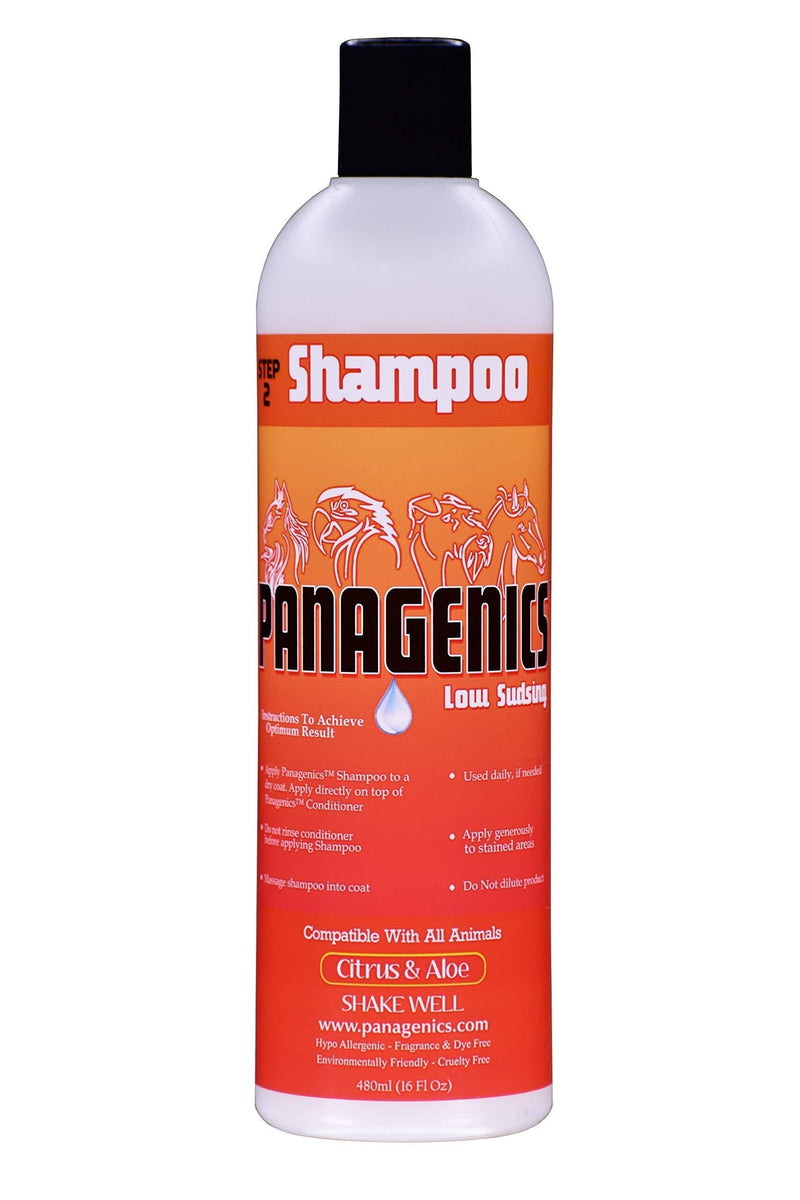 [Australia] - Panagenics | Pet Shampoo - Safe for ALL animals, Unscented, Contains Citrus and Aloe Active Ingredients - 16 ounce bottle 