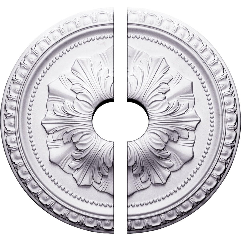 Ekena Millwork CM18RI2-03500 18"OD x 3 1/2"ID x 1 3/8"P Richmond Ceiling Medallion, Fits Canopies up to 3-1/2", 2 Piece Split