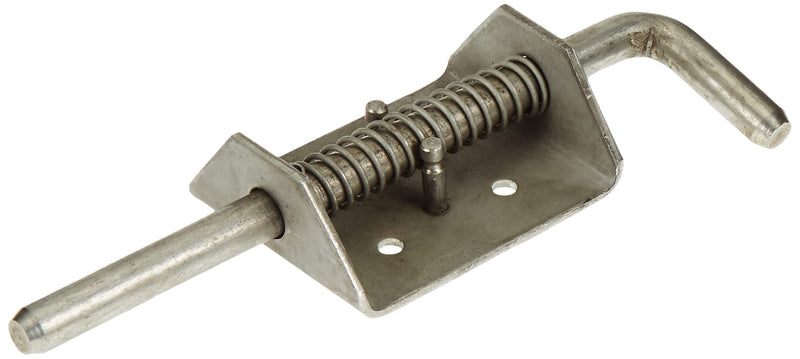 Buyers Products 3009988 Stainless Steel Spring Latch Assembly W/ 1-12" Handle, Spring-Loaded Latch Pin Without Keeper, Gate Latch, Utility Latch, Trailer Latch, Cage Latch