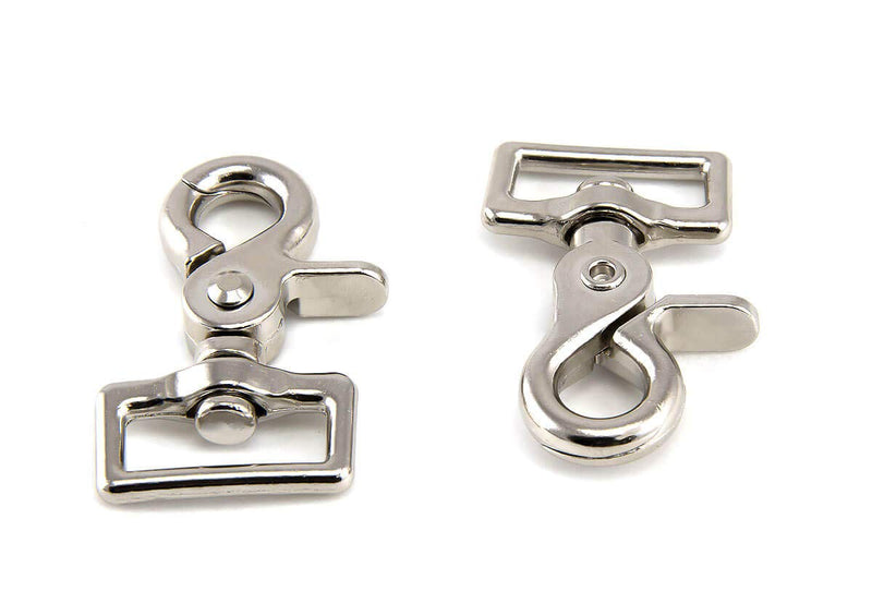 Southwestern Equine Trigger/Scissor Snap Square Eye - 2 Pack Clip with Easy Finger Clasp realease clamp 3/4"