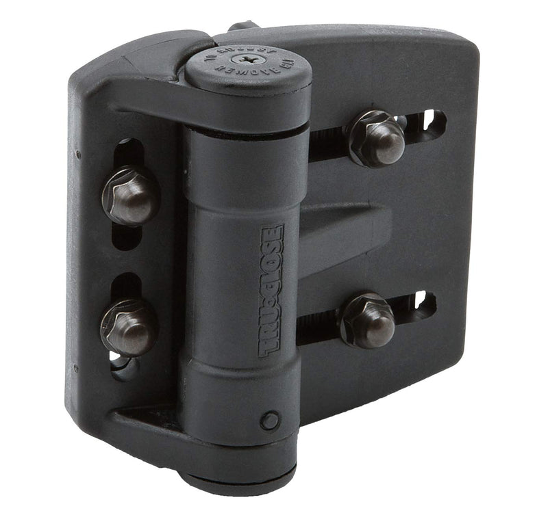 D&D Technologies TCAMA2 Multi-Adjust Regular Duty Gate Hinges, for Self Closing Metal, Wood, Vinyl Gates up to 55 Pounds, 3-Way Adjustable, Gap up to 2", Black, 2 Count For Gate Gap up to 2 in