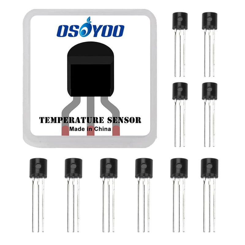 10x TMP36 Temperature Sensors Low Voltage Low self-Heating Precision Linear Analog Output for Arduino Raspberry Pi TMP36 *10