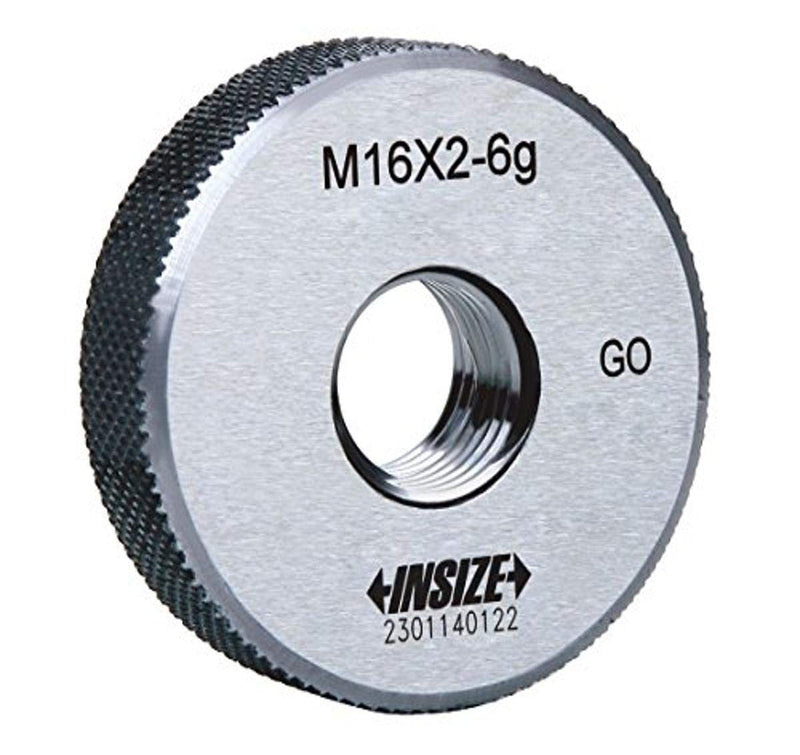 INSIZE 4120-6 Metric Thread Ring Gage, Go, M6 x 1 mm